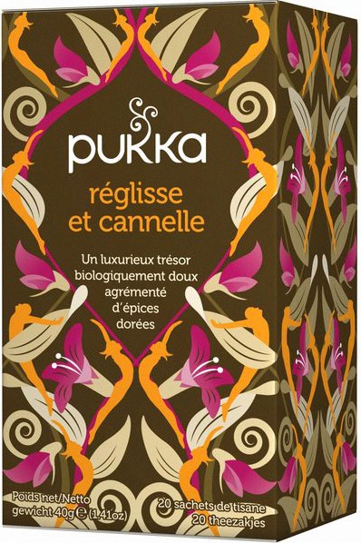 Tisane Réglisse et cannelle bio pukka herbs